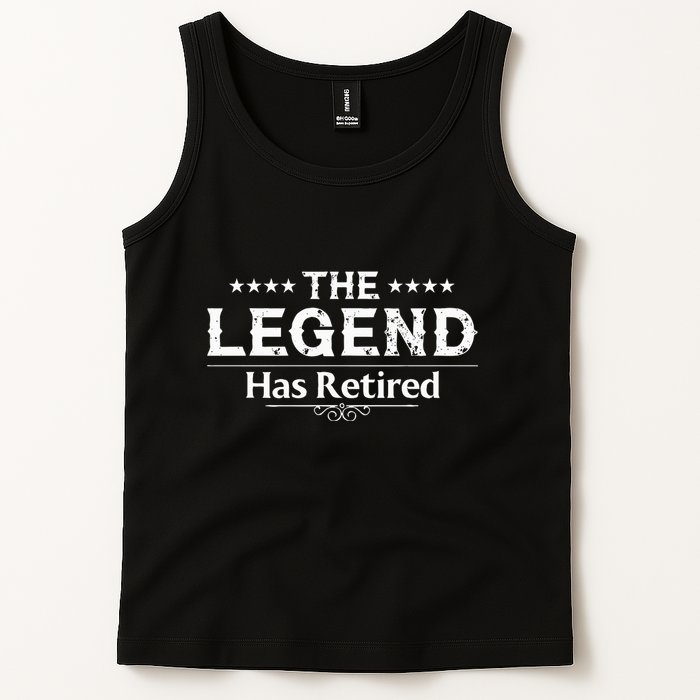 Funny The Legend Has Retired Art For Retiret Tank Top