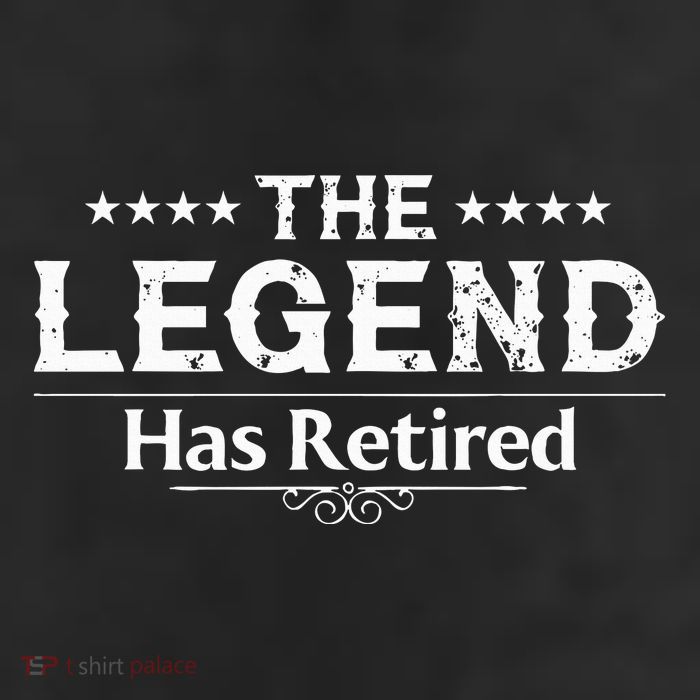 Funny The Legend Has Retired Art For Retiret Golf Towel