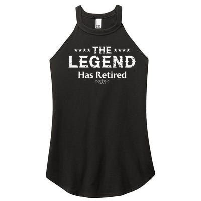 Funny The Legend Has Retired Art For Retiret Women’s Perfect Tri Rocker Tank