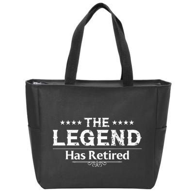 Funny The Legend Has Retired Art For Retiret Zip Tote Bag