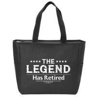 Funny The Legend Has Retired Art For Retiret Zip Tote Bag