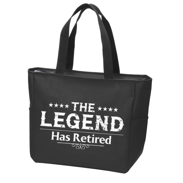 Funny The Legend Has Retired Art For Retiret Zip Tote Bag
