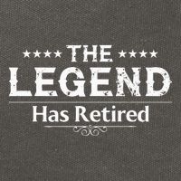 Funny The Legend Has Retired Art For Retiret Cotton Canvas Backpack