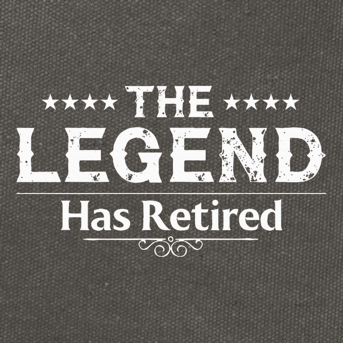 Funny The Legend Has Retired Art For Retiret Cotton Canvas Backpack