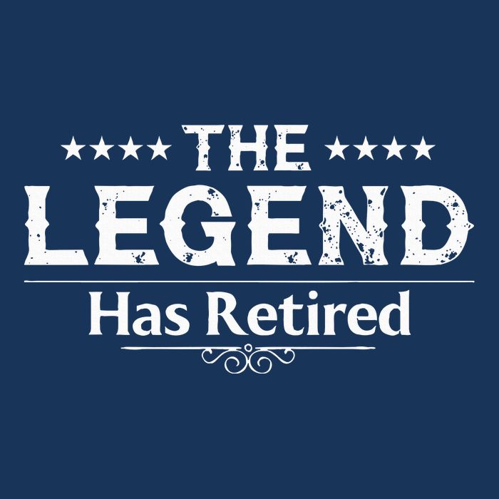 Funny The Legend Has Retired Art For Retiret Infant Baby Jersey Bodysuit