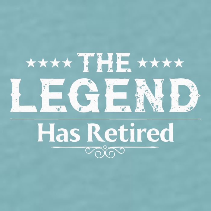 Funny The Legend Has Retired Art For Retiret Sueded Cloud Jersey T-Shirt