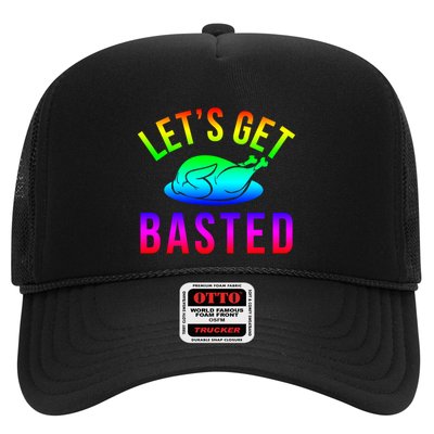 Funny Thanksgiving Let's Get Basted Great Gift Trucker Hat