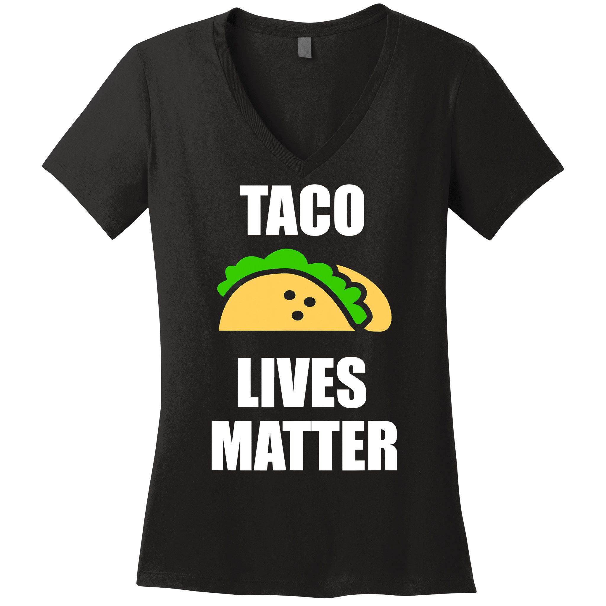 Funny Taco Lives Matter Taco lover Women's V-Neck T-Shirt
