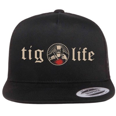 Funny TIG Life Tungsten Inert Gas Welder GTAW Arc Welding Flat Bill Trucker Hat