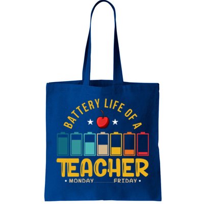 Funny Teacher Low Battery Teacher Battery Life Of A Teacher Gift Tote Bag