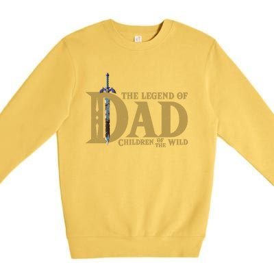 Funny The Legend Of Dad Children Of The Wild Premium Crewneck Sweatshirt