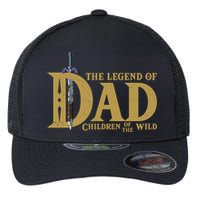 Funny The Legend Of Dad Children Of The Wild Flexfit Unipanel Trucker Cap