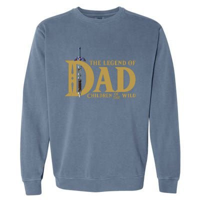 Funny The Legend Of Dad Children Of The Wild Garment-Dyed Sweatshirt