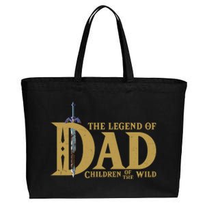 Funny The Legend Of Dad Children Of The Wild Cotton Canvas Jumbo Tote