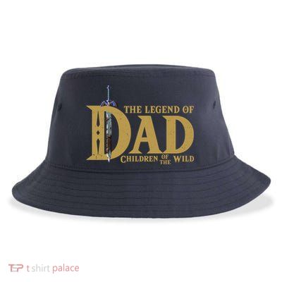Funny The Legend Of Dad Children Of The Wild Sustainable Bucket Hat