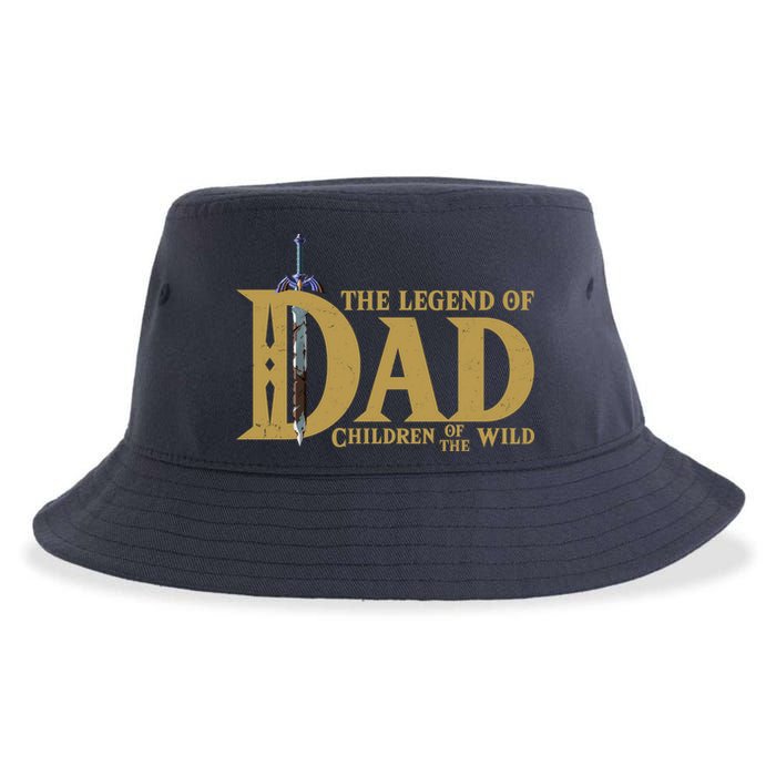 Funny The Legend Of Dad Children Of The Wild Sustainable Bucket Hat