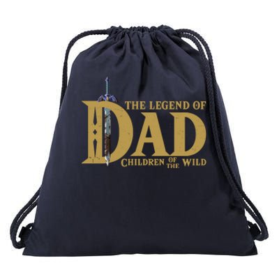 Funny The Legend Of Dad Children Of The Wild Drawstring Bag