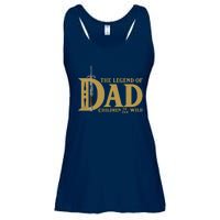 Funny The Legend Of Dad Children Of The Wild Ladies Essential Flowy Tank