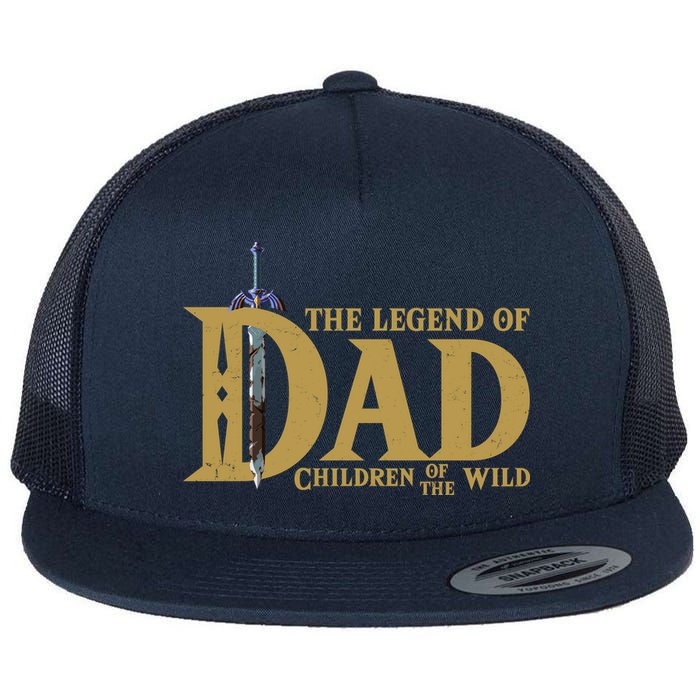 Funny The Legend Of Dad Children Of The Wild Flatbill Hat