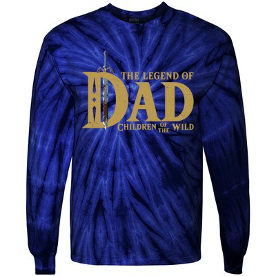 Funny The Legend Of Dad Children Of The Wild Tie-Dye Long Sleeve Shirt