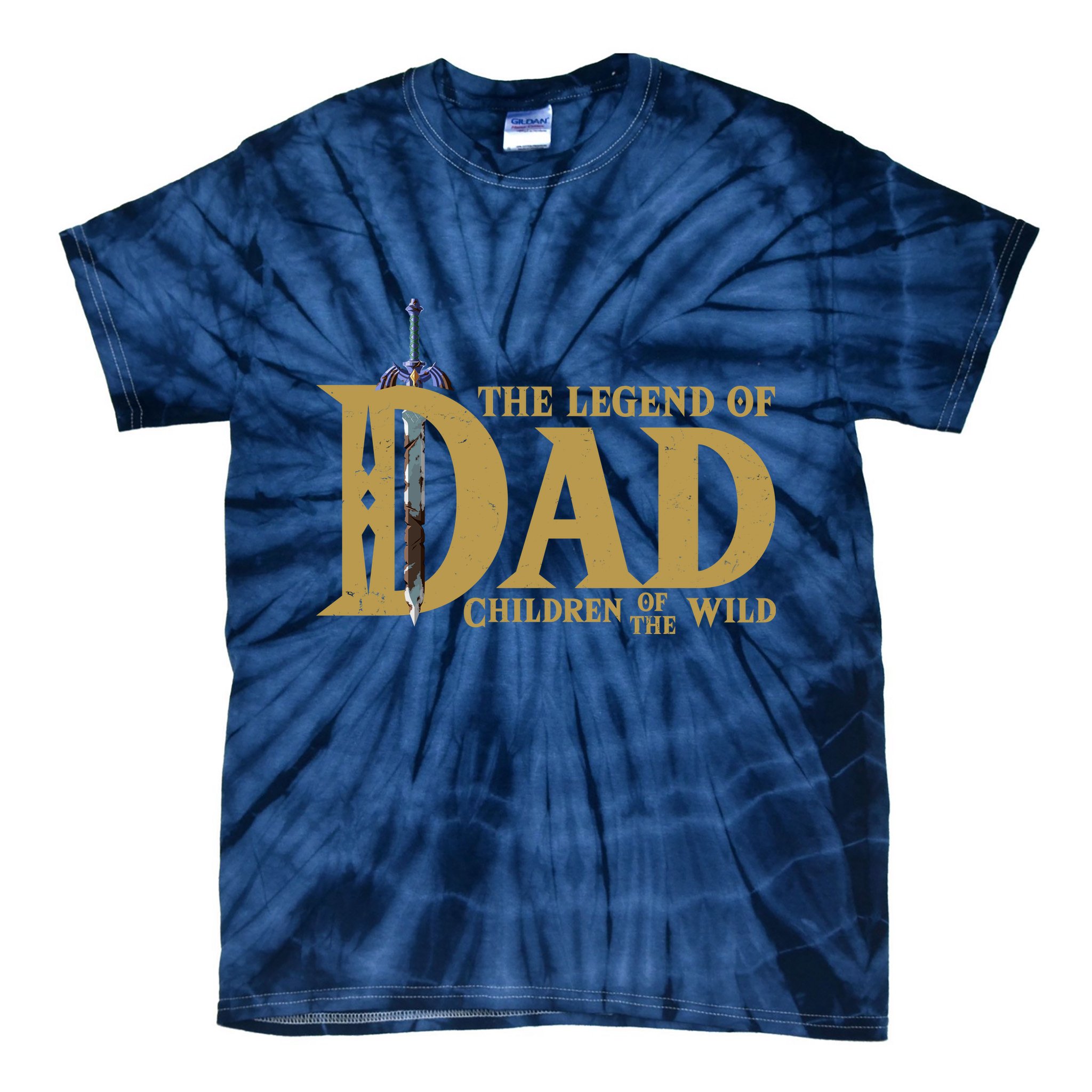 Funny The Legend Of Dad Children Of The Wild Tie-Dye T-Shirt