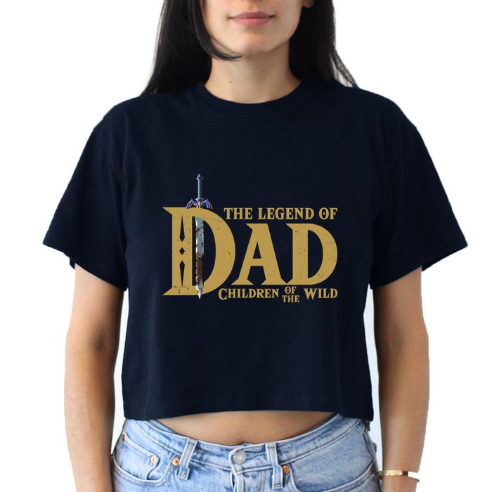 Funny The Legend Of Dad Children Of The Wild Crop Top