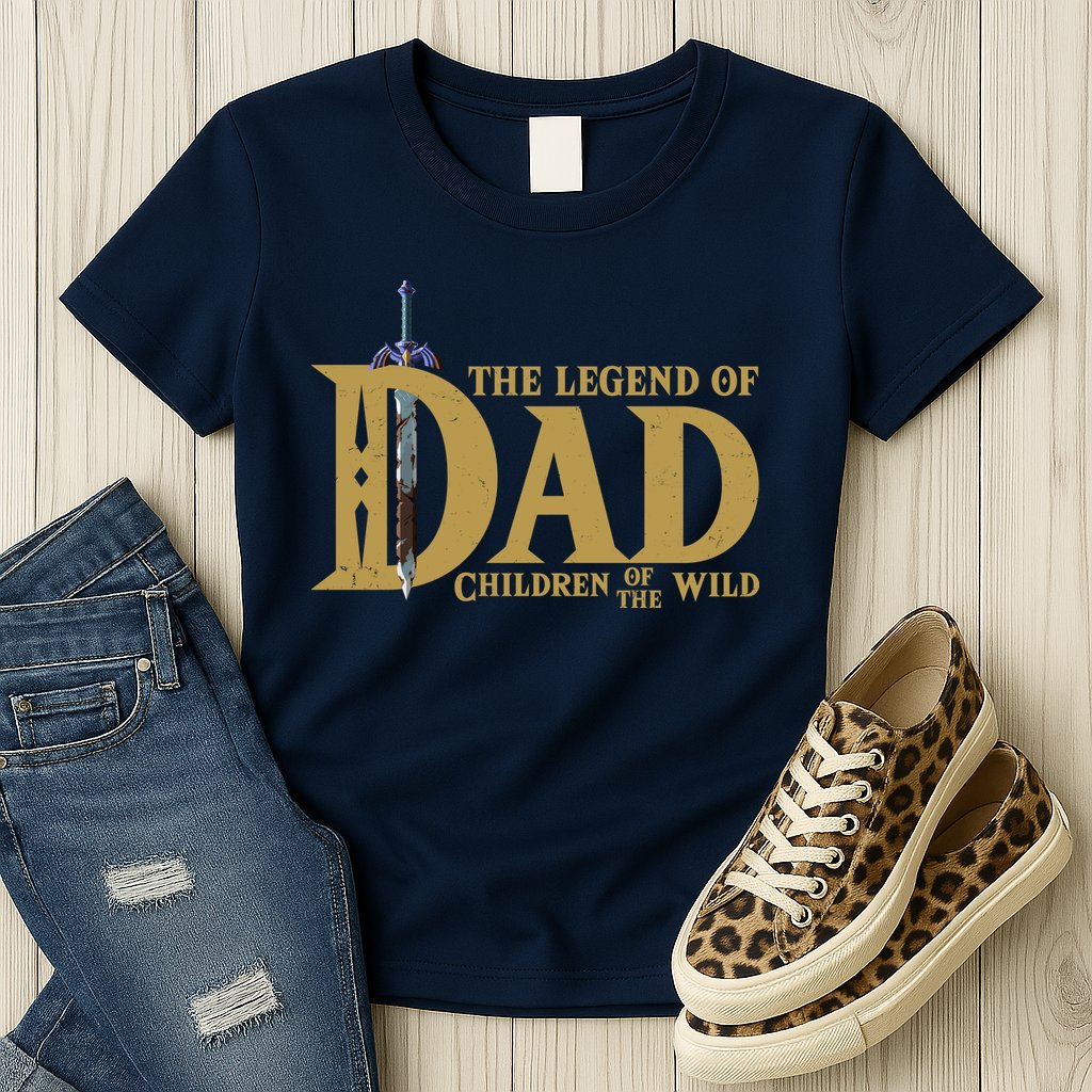 Funny The Legend Of Dad Children Of The Wild Womens T-Shirt