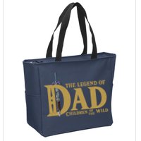 Funny The Legend Of Dad Children Of The Wild Zip Tote Bag