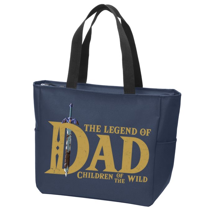 Funny The Legend Of Dad Children Of The Wild Zip Tote Bag