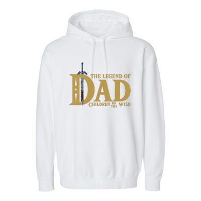 Funny The Legend Of Dad Children Of The Wild Garment-Dyed Fleece Hoodie