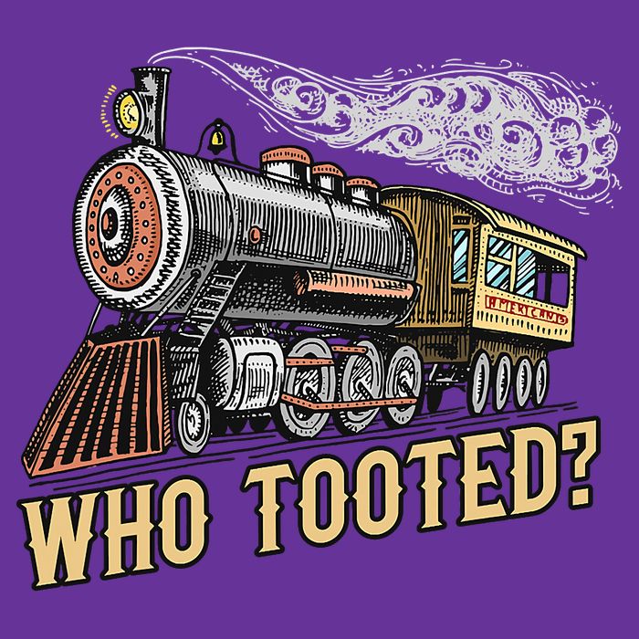 Funny Train Lovers & Railroad Vintage Retro Locomotive Gifts Who Tooted Sweatshirt