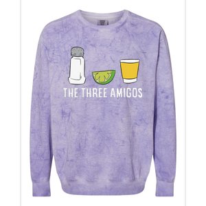 Funny Tequila Love Cinco De Mayo Tequila Salt And Lime Colorblast Crewneck Sweatshirt