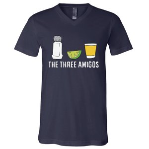 Funny Tequila Love Cinco De Mayo Tequila Salt And Lime V-Neck T-Shirt