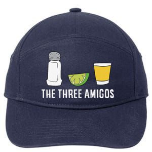 Funny Tequila Love Cinco De Mayo Tequila Salt And Lime 7-Panel Snapback Hat