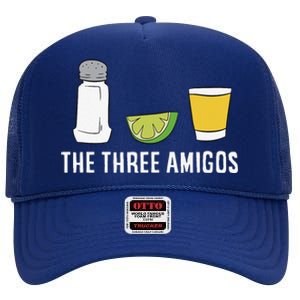 Funny Tequila Love Cinco De Mayo Tequila Salt And Lime High Crown Mesh Back Trucker Hat