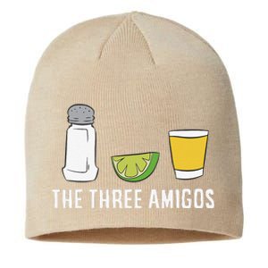 Funny Tequila Love Cinco De Mayo Tequila Salt And Lime Sustainable Beanie