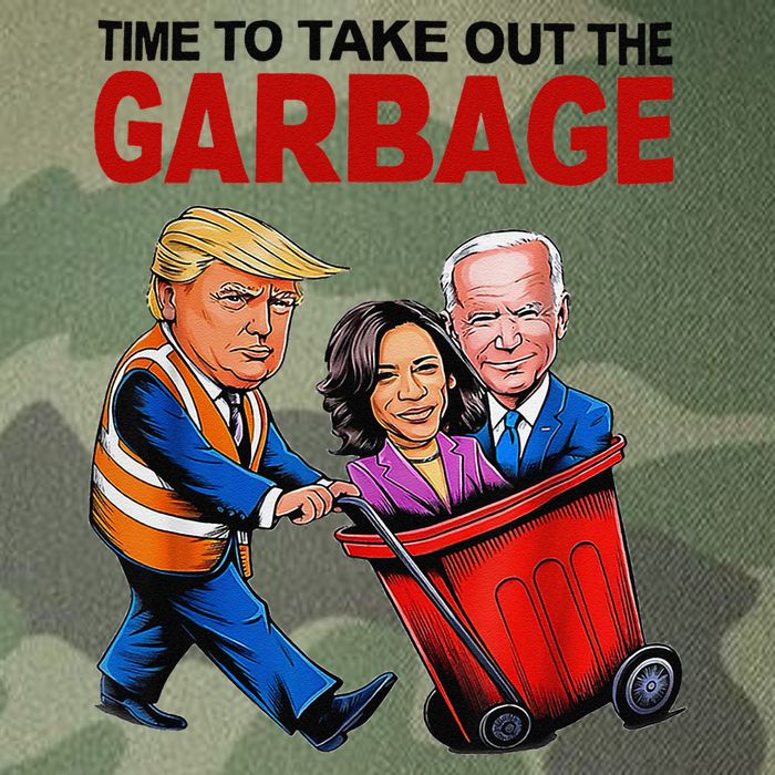 Funny Trump Lover Time To Take Out The Garbage Legacy Tie Dye Trucker Hat
