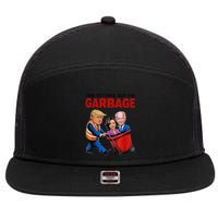 Funny Trump Lover Time To Take Out The Garbage 7 Panel Mesh Trucker Snapback Hat