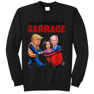 Funny Trump Lover Time To Take Out The Garbage Sweatshirt