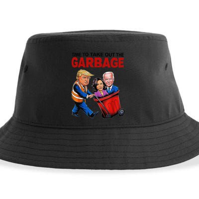 Funny Trump Lover Time To Take Out The Garbage Sustainable Bucket Hat