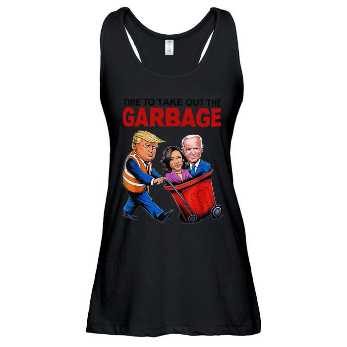 Funny Trump Lover Time To Take Out The Garbage Ladies Essential Flowy Tank