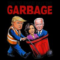 Funny Trump Lover Time To Take Out The Garbage 16 in Basic Backpack