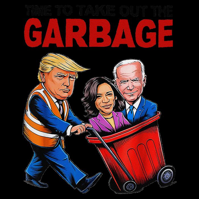 Funny Trump Lover Time To Take Out The Garbage 16 in Basic Backpack