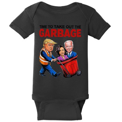 Funny Trump Lover Time To Take Out The Garbage Baby Bodysuit