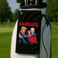Funny Trump Lover Time To Take Out The Garbage Golf Towel