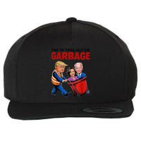 Funny Trump Lover Time To Take Out The Garbage Wool Snapback Cap