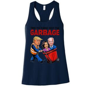 Funny Trump Lover Time To Take Out The Garbage Women's Racerback Tank