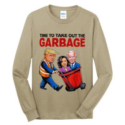 Funny Trump Lover Time To Take Out The Garbage Tall Long Sleeve T-Shirt