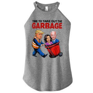 Funny Trump Lover Time To Take Out The Garbage Women's Perfect Tri Rocker Tank