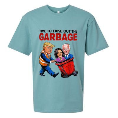 Funny Trump Lover Time To Take Out The Garbage Sueded Cloud Jersey T-Shirt